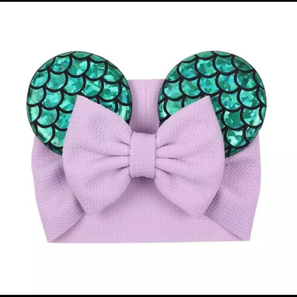 Disney headband for baby. Mermaid scale ears